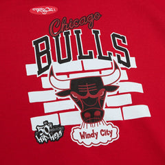 Chicago Bulls x Tats Cru Hardwood Classics Brick Pullover Hoodie Red - NBA