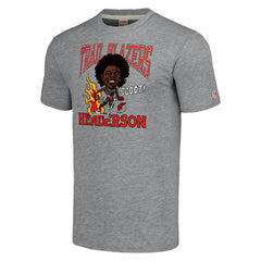Scoot Henderson Portland Trail Blazers Homage Caricature Tri-Blend T-Shirt Gray - NBA