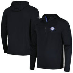 Philadelphia 76ers Levelwear Zander Hoodie Raglan Quarter-Zip Top Black - NBA
