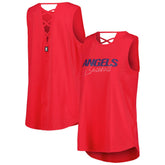 Los Angeles Angels DKNY Sport Women's Claire Fashion Tri-Blend Tank Top - MLB