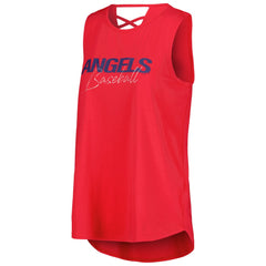 Los Angeles Angels DKNY Sport Women's Claire Fashion Tri-Blend Tank Top - MLB
