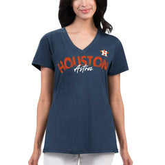 Houston Astros G-III 4Her by Carl Banks Women's Key Move V-Neck T-Shirt - MLB