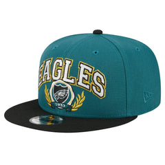Philadelphia Eagles New Era Team Establish 9FIFTY Snapback Hat Midnight Green/Black | NFL