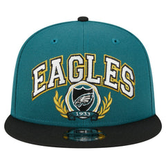 Philadelphia Eagles New Era Team Establish 9FIFTY Snapback Hat Midnight Green/Black | NFL