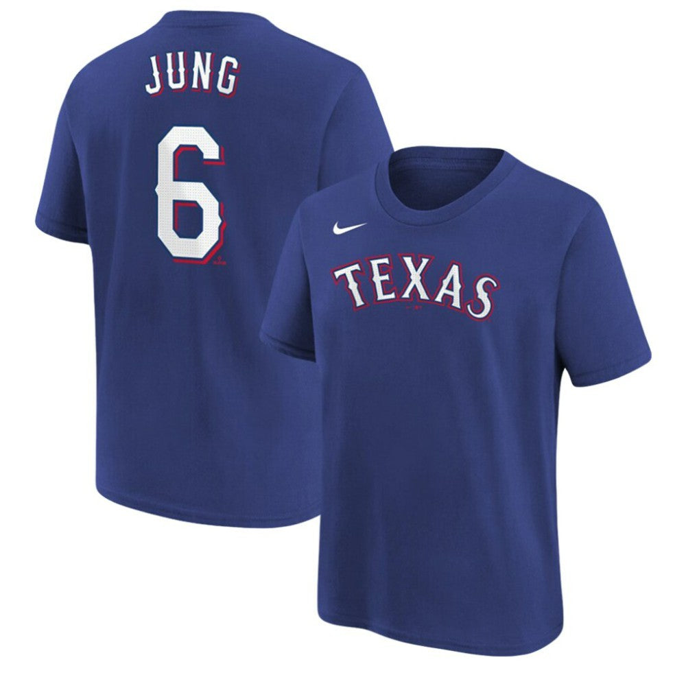 Josh Jung Texas Rangers Nike Youth Name & Number T-Shirt - MLB