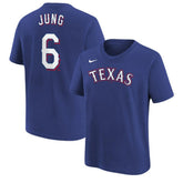 Josh Jung Texas Rangers Nike Youth Name & Number T-Shirt - MLB