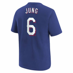 Josh Jung Texas Rangers Nike Youth Name & Number T-Shirt - MLB