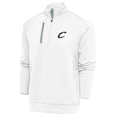 Cleveland Cavaliers Antigua Metallic Logo Generation Quarter-Zip Top White - NBA
