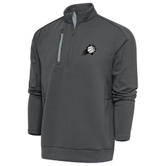 Phoenix Suns Antigua Metallic Logo Generation Quarter-Zip Top Pewter - NBA