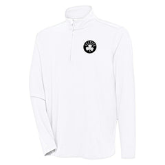Boston Celtics Antigua Hunk Quarter-Zip Top White - NBA