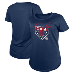 Chicago Cubs New Era Women's Americana T-Shirt - MLB
