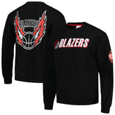 Portland Trail Blazers Hardwood Classics There and Back Pullover Sweatshirt Black - NBA