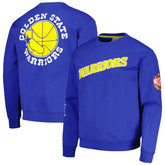 Golden State Warriors Hardwood Classics There and Back Pullover Sweatshirt Royal - NBA