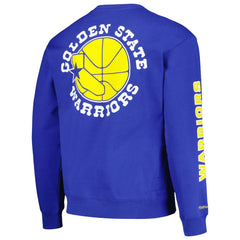 Golden State Warriors Hardwood Classics There and Back Pullover Sweatshirt Royal - NBA