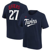 Ryan Jeffers Minnesota Twins Nike Youth Name & Number T-Shirt - MLB