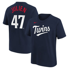 Edouard Julien Minnesota Twins Nike Youth Name & Number T-Shirt - MLB