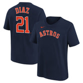 Yainer Diaz Houston Astros Nike Youth Name & Number T-Shirt - MLB