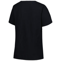 Orlando Magic Profile Women's Plus Size Arch Over Logo V-Neck T-Shirt Black - NBA