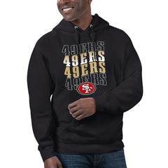 San Francisco 49ers Starter Unisex Name Drop Logo Pullover Hoodie Black | NFL