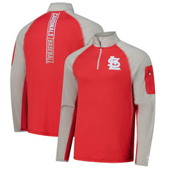 St. Louis Cardinals New Era Father's Day Raglan Quarter-Zip Top - MLB