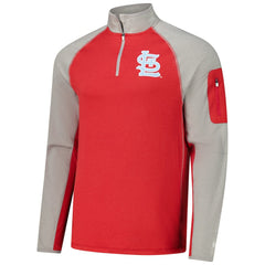 St. Louis Cardinals New Era Father's Day Raglan Quarter-Zip Top - MLB