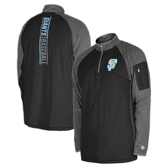 San Francisco Giants New Era Father's Day Raglan Quarter-Zip Top - MLB