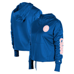 Chicago Cubs New Era Women's Half-Zip Hoodie - MLB