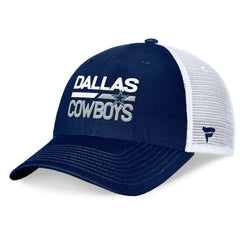 Dallas Cowboys Fundamentals Trucker Adjustable Hat Navy/White | Fanatics
