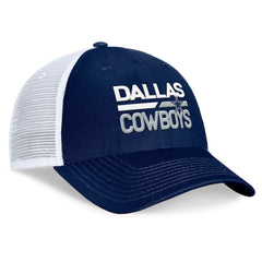 Dallas Cowboys Fundamentals Trucker Adjustable Hat Navy/White | Fanatics