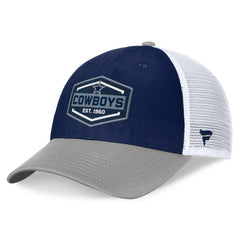 Dallas Cowboys Bench Trucker Adjustable Hat Navy/Gray | Fanatics