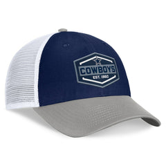 Dallas Cowboys Bench Trucker Adjustable Hat Navy/Gray | Fanatics