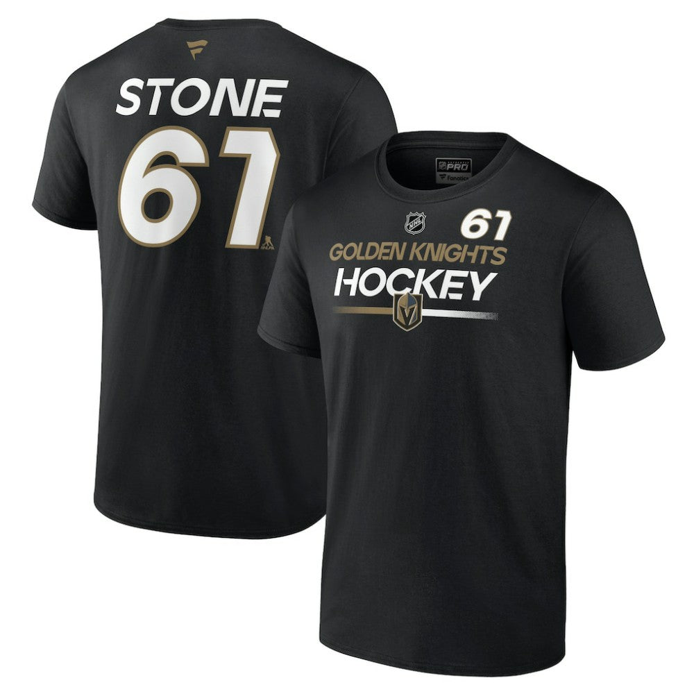 Mark Stone Vegas Golden Knights Fanatics Authentic Pro Prime Name & Number T-Shirt - Black - NHL
