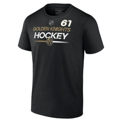 Mark Stone Vegas Golden Knights Fanatics Authentic Pro Prime Name & Number T-Shirt - Black - NHL