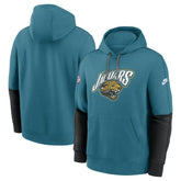 Jacksonville Jaguars Throwback Alternate Logo Team Issue Club Pullover Hoodie Teal | Nike for Sale