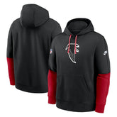 Atlanta Falcons Throwback Logo Club Tri-Blend Pullover Hoodie Black | Nike for Sale