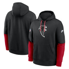 Atlanta Falcons Throwback Logo Club Tri-Blend Pullover Hoodie Black | Nike for Sale