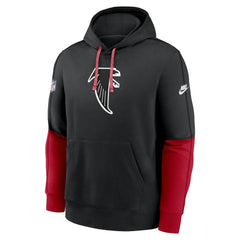 Atlanta Falcons Throwback Logo Club Tri-Blend Pullover Hoodie Black | Nike for Sale