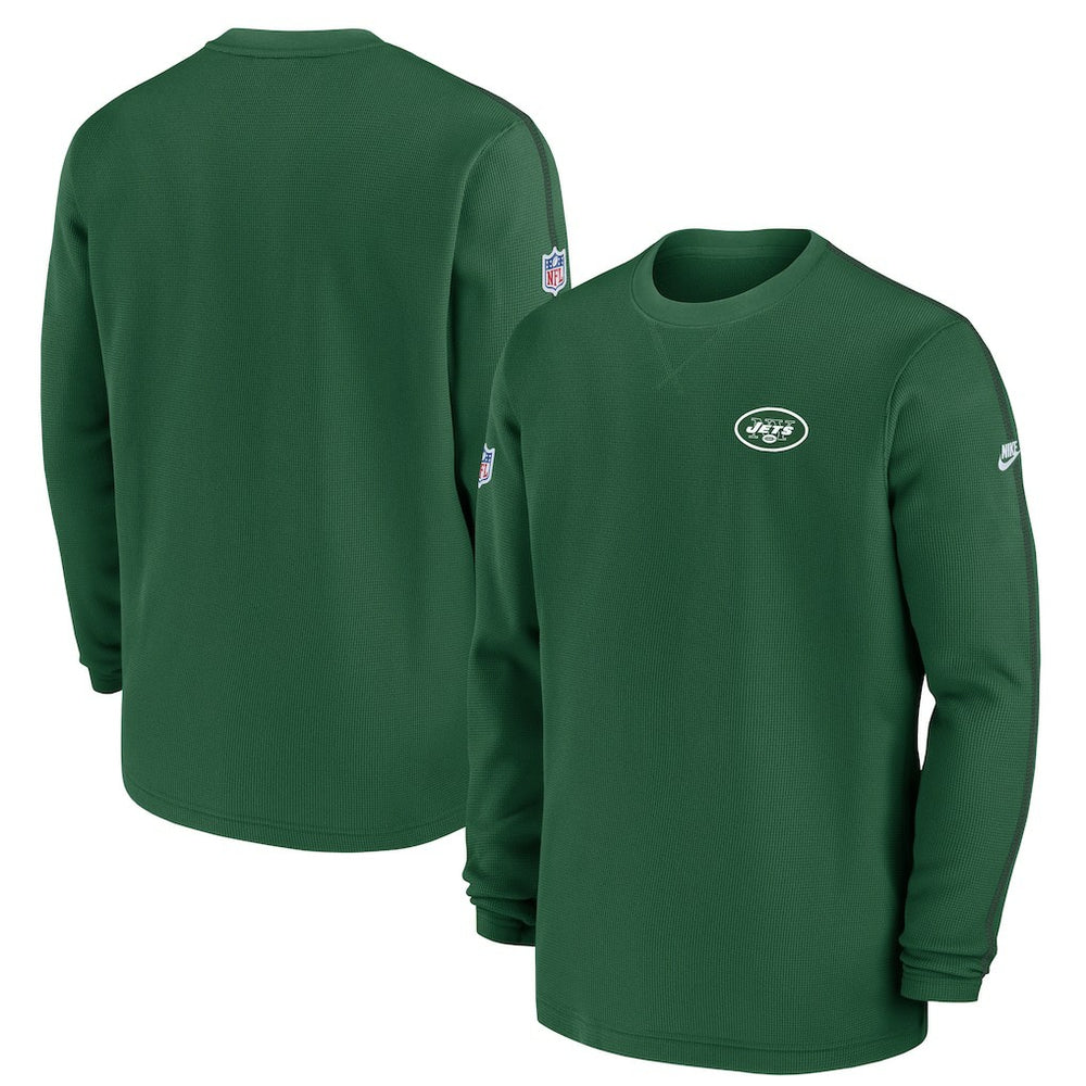 New York Jets Alternate Logo Coach Long Sleeve Top Green | Nike for Sale