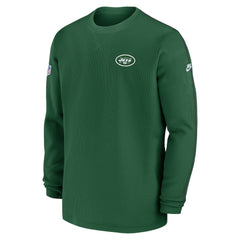New York Jets Alternate Logo Coach Long Sleeve Top Green | Nike for Sale