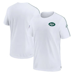New York Jets Sideline Alternate Logo Coach Performance Top White | Nike for Sale