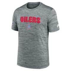 Tennessee Titans Sideline Velocity Throwback Logo Dri-FIT T-Shirt Gray | Nike for Sale