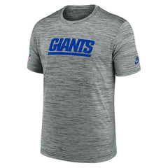 New York Giants Sideline Velocity Throwback Logo Dri-FIT T-Shirt Gray | Nike for Sale