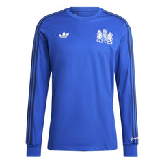 Manchester United x George Best Originals Lifestyler Long Sleeve Jersey Blue | Adidas Online