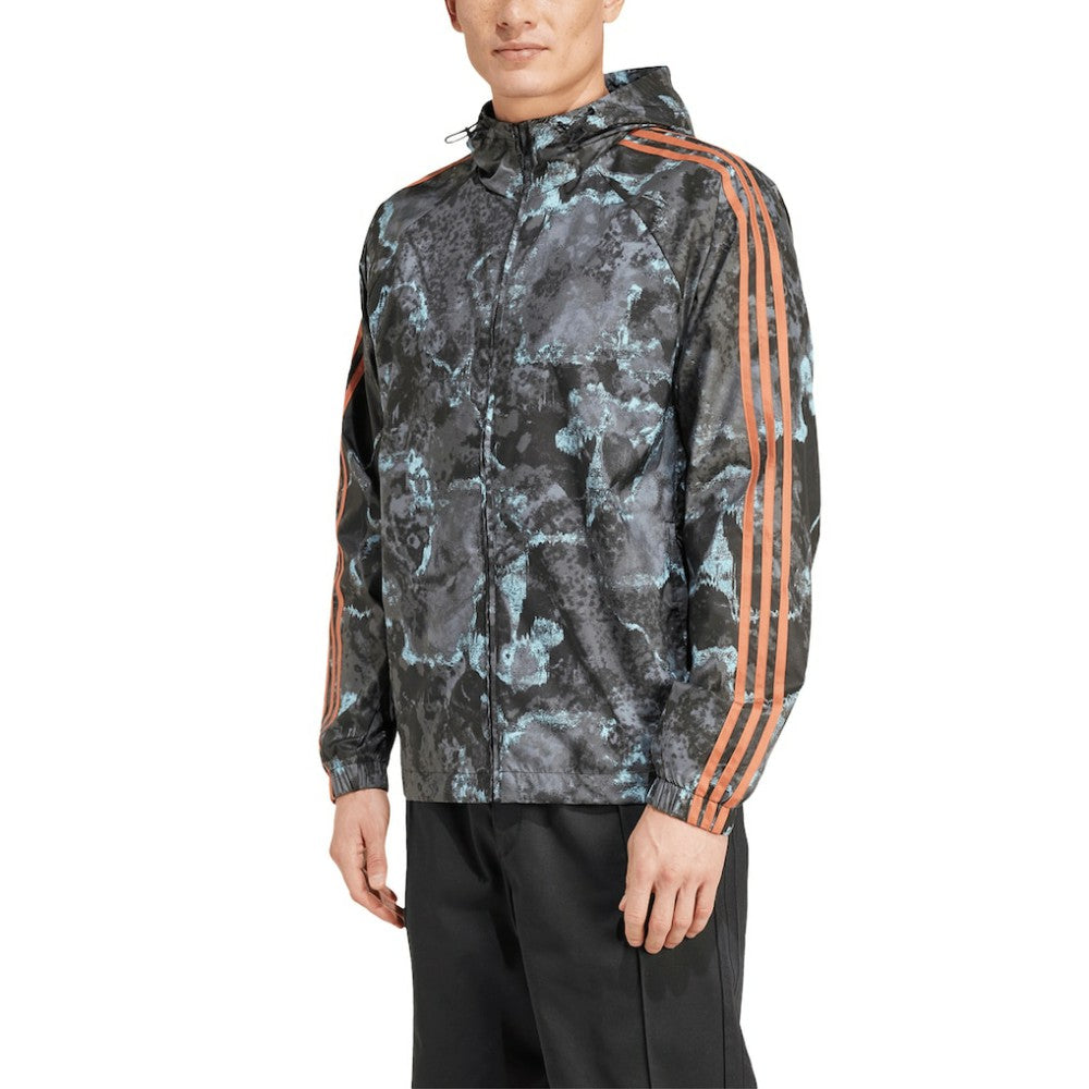 Bayern Munich Raglan Hoodie Windbreaker Full-Zip Jacket Camo | Adidas online