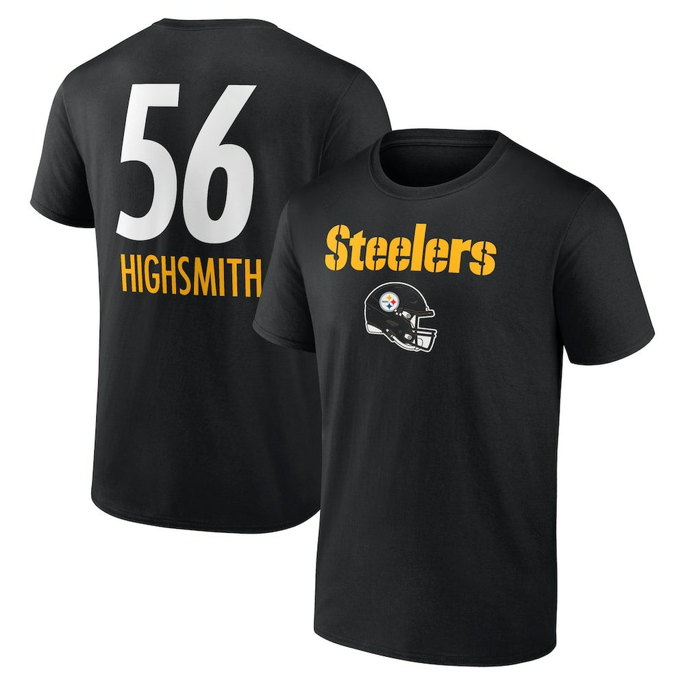Alex Highsmith Pittsburgh Steelers Team Wordmark Player Name & Number T-Shirt Black | NFL