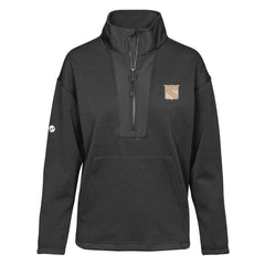 New York Rangers Levelwear Women's Await Quarter-Zip Pullover Top - Black - NHL