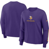 Minnesota Vikings Women's Boxy Long Sleeve T-Shirt Purple | Nike for Sale