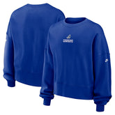 Dallas Cowboys Women's Oversized Rewind Pullover Sweatshirt Royal | Nike for Sale