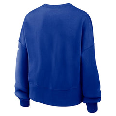Dallas Cowboys Women's Oversized Rewind Pullover Sweatshirt Royal | Nike for Sale