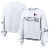 Houston Texans Women's Oversized Pullover Sweatshirt White | Nike for Sale